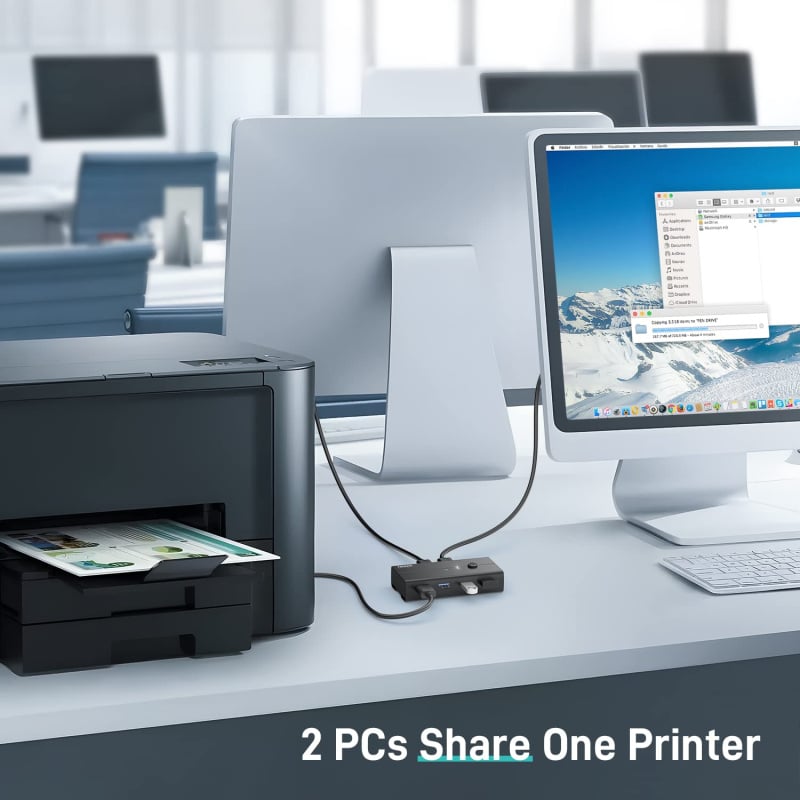 Fideco USB 3.2 Gen 1 KVM Switch Selector HKV24U3