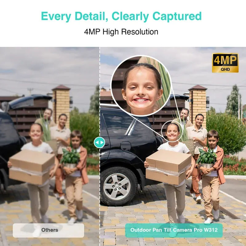 360 Botslab 2.5K AI 智能戶外攝影機 全景視野雲台版 W312