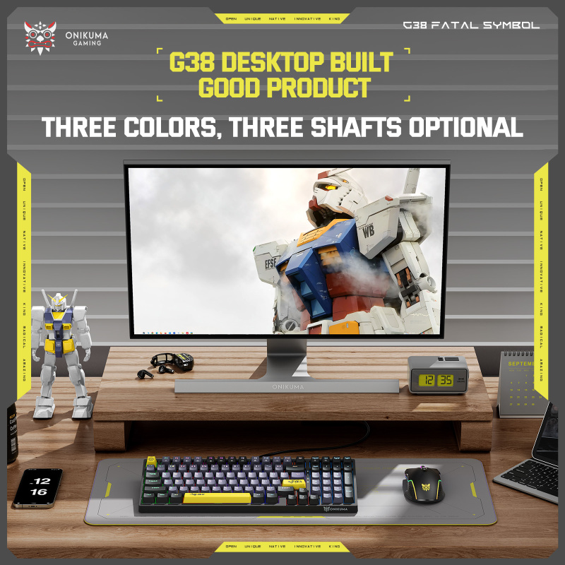 Onikuma G38 Mechanical Gaming Keyboard 電競機械遊戲鍵盤 青軸 / 茶軸