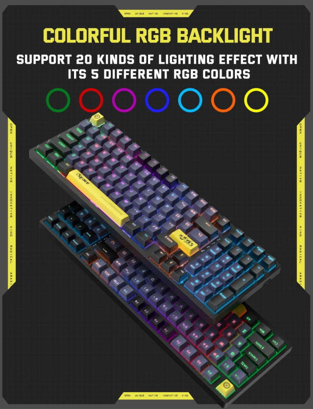 Onikuma G38 Mechanical Gaming Keyboard 電競機械遊戲鍵盤 青軸 / 茶軸