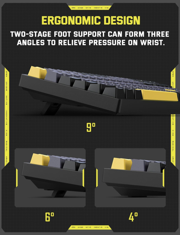 Onikuma G38 Mechanical Gaming Keyboard 電競機械遊戲鍵盤 青軸 / 茶軸