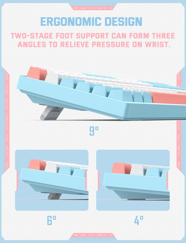 Onikuma G38 Mechanical Gaming Keyboard 電競機械遊戲鍵盤 青軸 / 茶軸