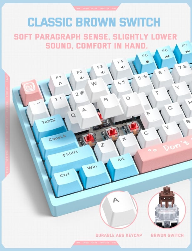 Onikuma G38 Mechanical Gaming Keyboard 電競機械遊戲鍵盤 青軸 / 茶軸
