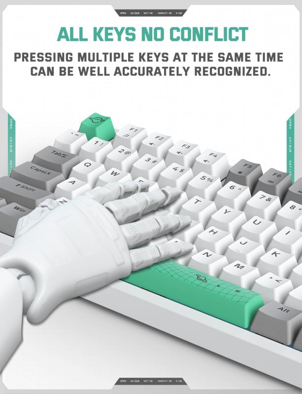 Onikuma G38 Mechanical Gaming Keyboard 電競機械遊戲鍵盤 青軸 / 茶軸