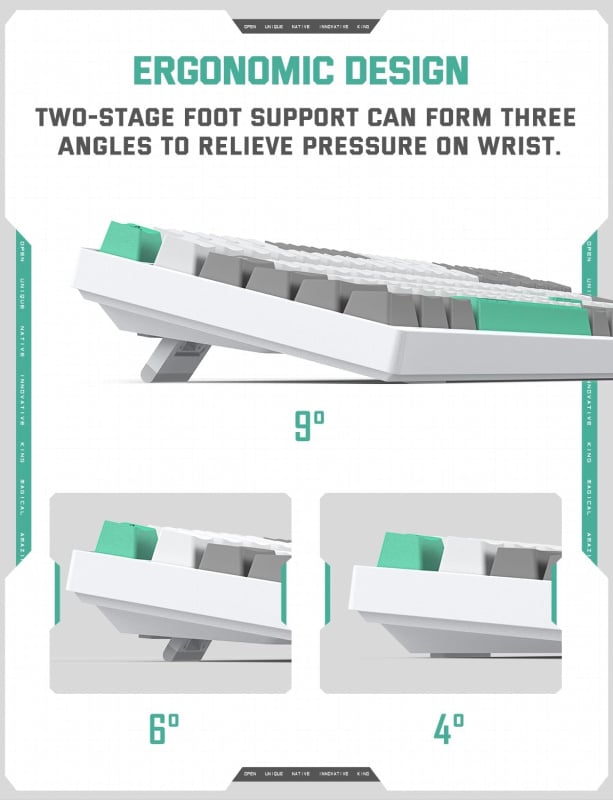 Onikuma G38 Mechanical Gaming Keyboard 電競機械遊戲鍵盤 青軸 / 茶軸
