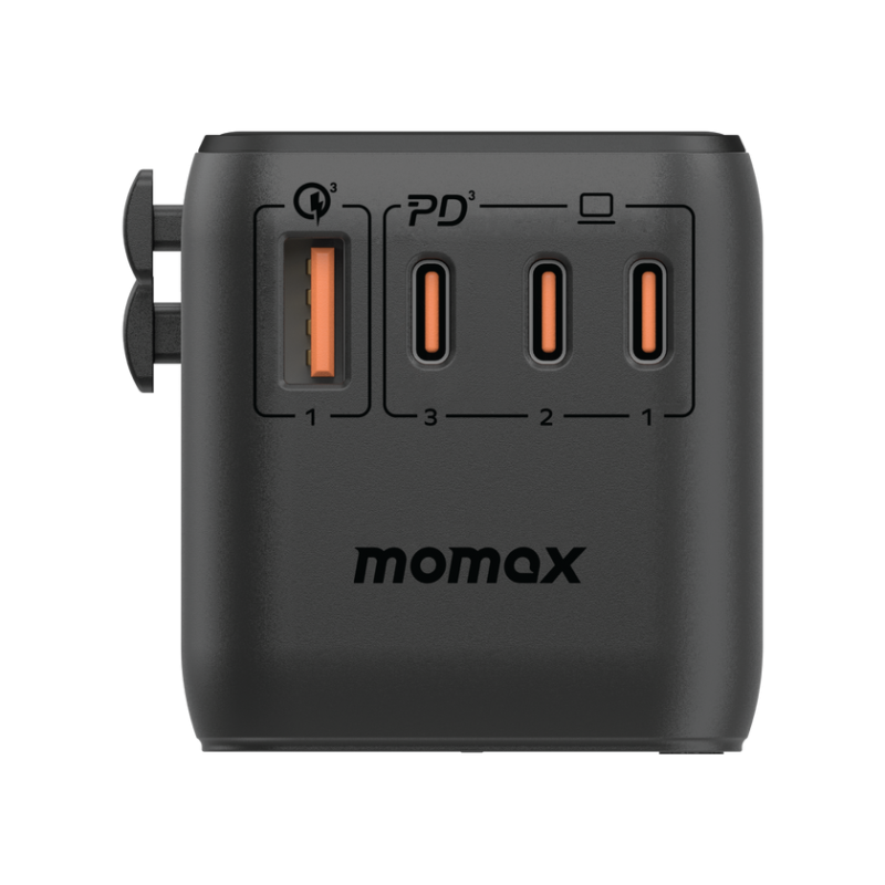 MOMAX 1-World 140W 4-插口 + AC旅行充電插座 (內附140W USB-C充電線) UA16