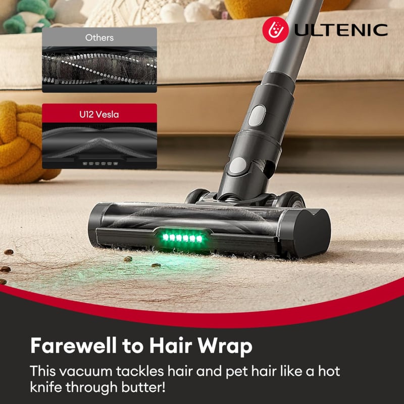 Ultenic U12 Vesla 綠光顯塵多功能無線吸塵器