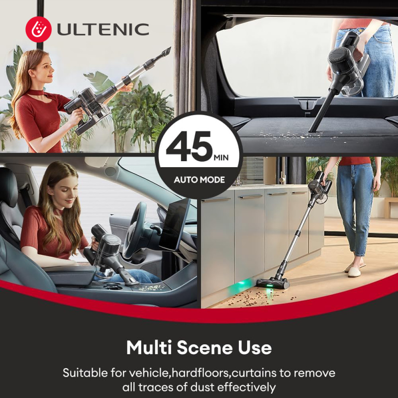 Ultenic U12 Vesla 綠光顯塵多功能無線吸塵器