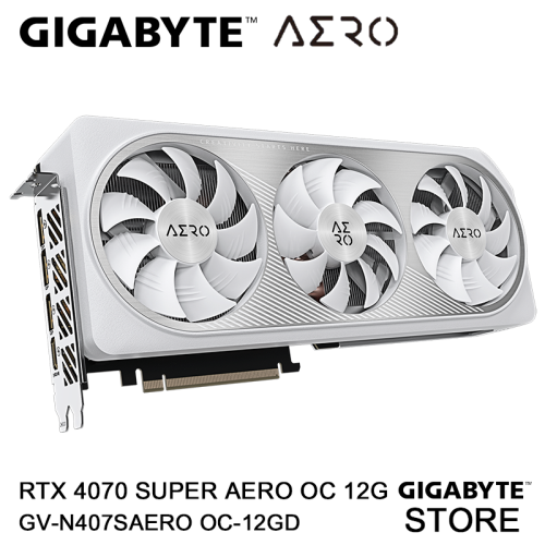 GIGABYTE GeForce RTX™ 4070 SUPER AERO OC 12G