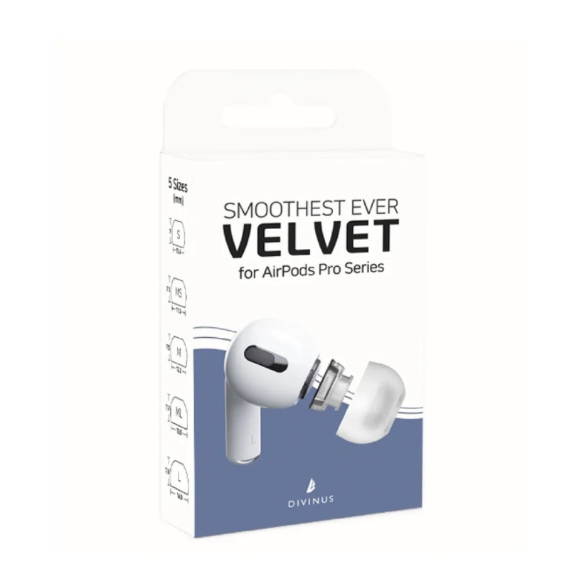 Divinus Velvet 洩壓耳膠 For Apple Airpods Pro Gen1 & 2 [5 尺碼]