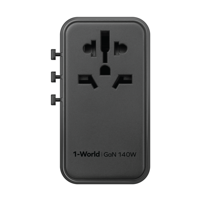 MOMAX 1-World 140W 4-插口 + AC旅行充電插座 (內附140W USB-C充電線) UA16