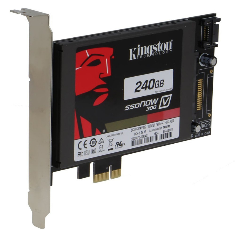 SEDNA - PCI Express (PCIe) SATA III (6G) SSD Adapter with 1 SATA III Port (With Built In Power Circuit , no need SATA Power connector, best for Mac)