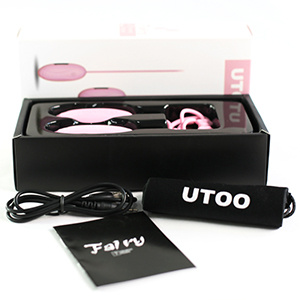 UTOO超震動 防水矽膠充電雙震蛋 [2色]