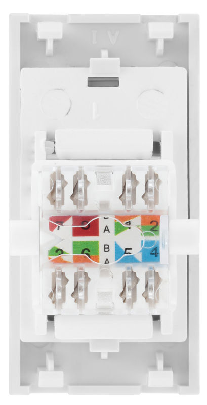 英國 BG British General EMRJ45C6W + MC5EMS1 乙太網路系統組件 (RJ45插頭用)  White/ Silver Gray Metal 白/ 銀灰金屬