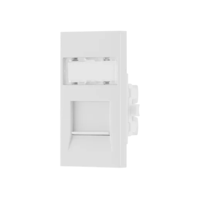 英國 BG British General RJ11 + RJ45 + MC5EMS2  電話線及乙太網路系統組件 White/ Silver Gray Metal 白/ 銀灰金屬