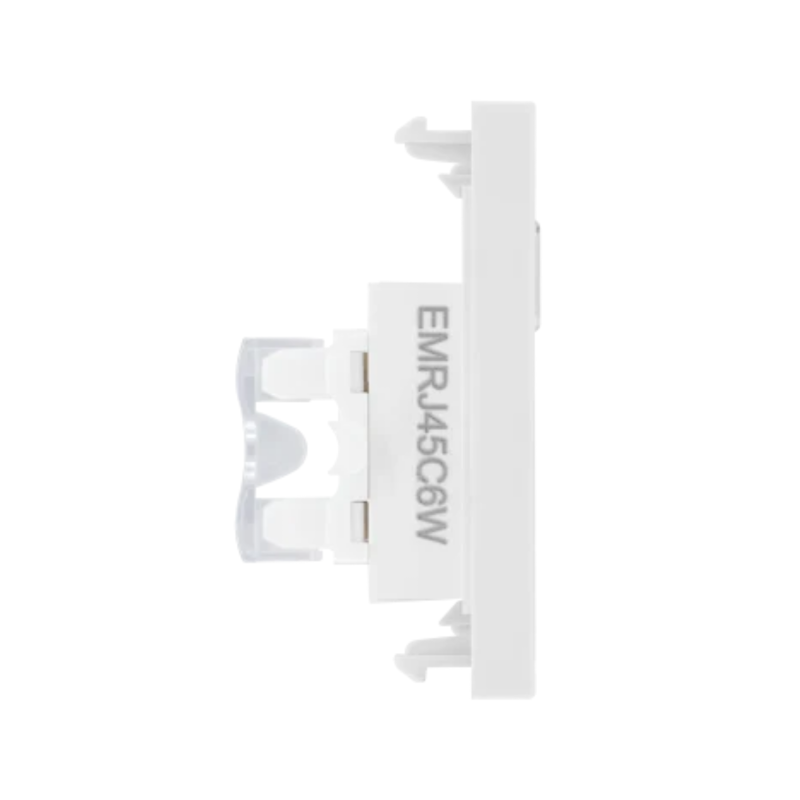 英國 BG British General RJ11 + RJ45 + MC5EMS2  電話線及乙太網路系統組件 White/ Silver Gray Metal 白/ 銀灰金屬