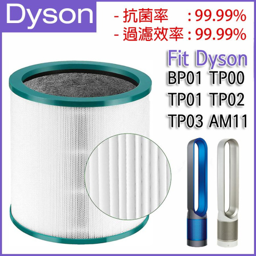 空氣清新機HEPA 濾網濾芯替換用 (適用於 Dyson Pure Cool Me BP01 TP00 TP01 TP02 TP03 AM11)