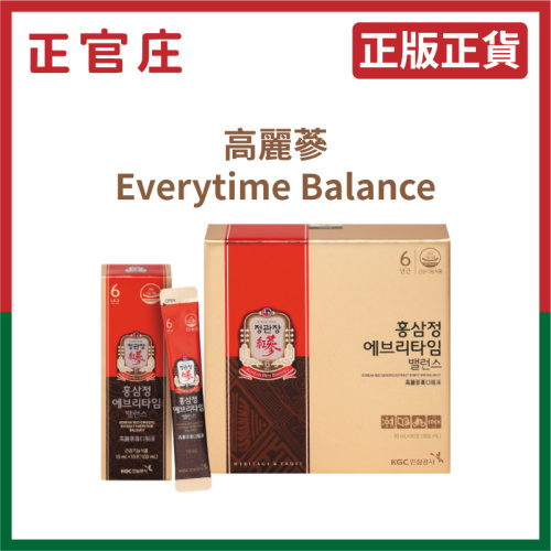 正官庄 高麗蔘Everytime Balance 禮盒裝 (10ml*30包) EXP: 04/2025