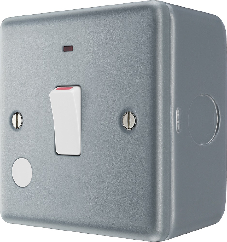 英國 BG British General Metal Clad MC531 IP20 20A 雙極開關