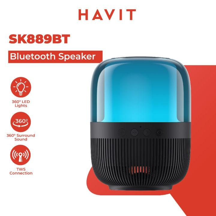 Havit - SK889BT多色氣氛燈360藍芽水母喇叭