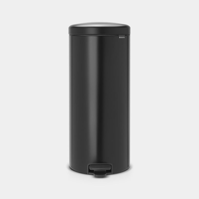 Brabantia 比利時製 Newlcon Pedal Bin 不銹鋼靜音緩降圓形腳踏垃圾桶 (30L, 三種顏色)