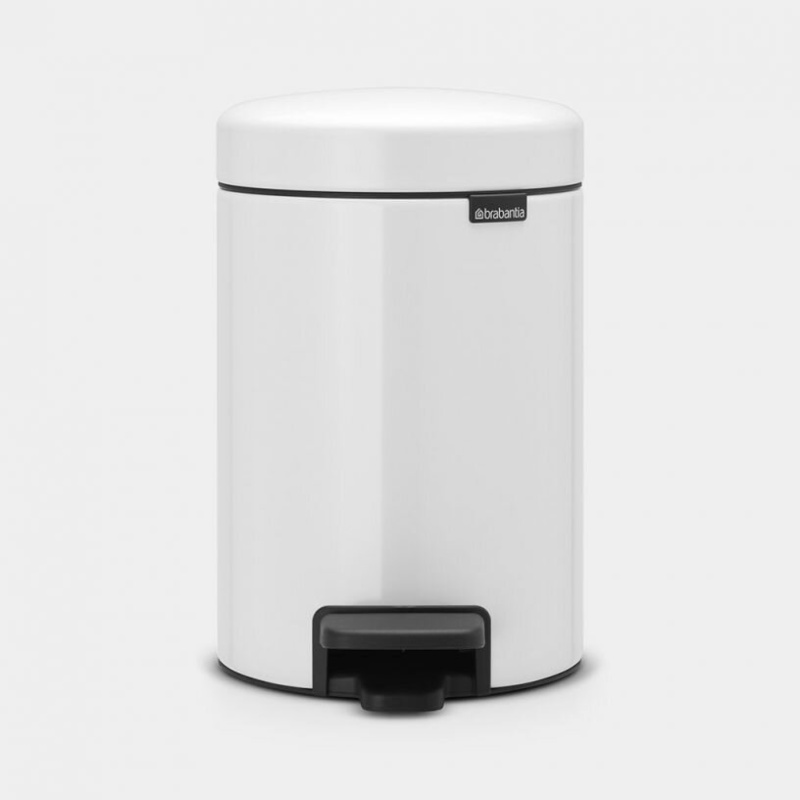 Brabantia 比利時製 Newlcon Pedal Bin 不銹鋼靜音緩降圓形腳踏垃圾桶 (3L, 五種顏色)