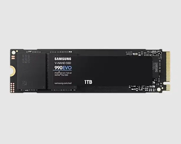 SAMSUNG 990 EVO 1TB PCle 4.0 x4 / 5.0 x2 NVMe M.2 固態硬碟 (MZ-V9E1T0BW)