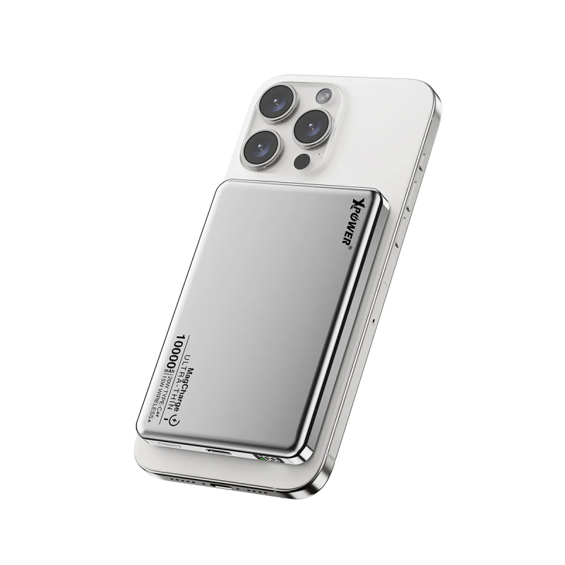 XPower 10000mAh 鋁合金超薄 PD 3.0 磁吸無線快速充電器 M10K