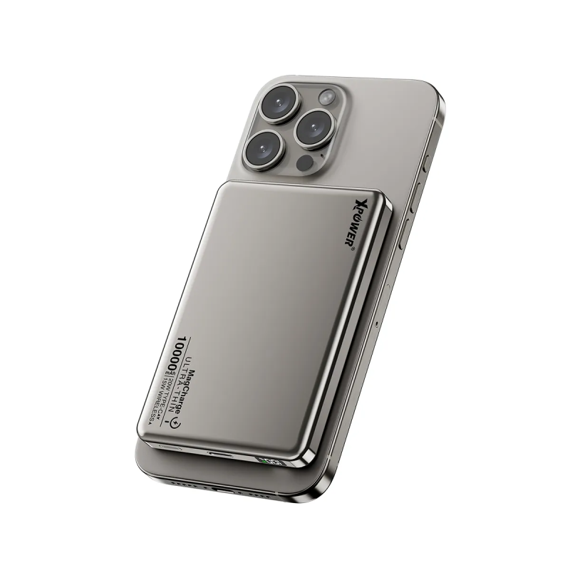 XPower 10000mAh 鋁合金超薄 PD 3.0 磁吸無線快速充電器 M10K