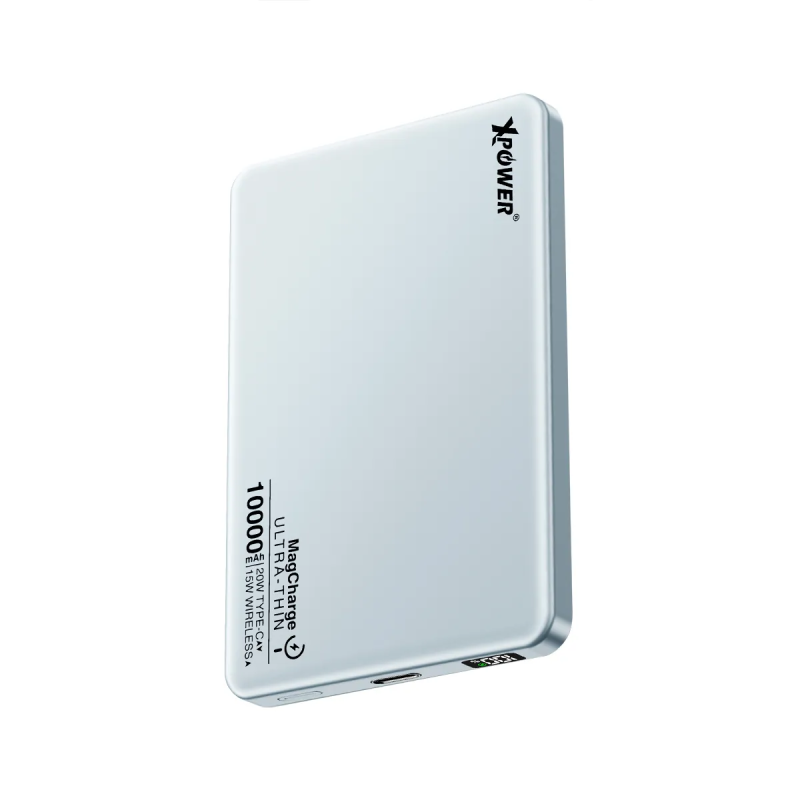 XPower 10000mAh 鋁合金超薄 PD 3.0 磁吸無線快速充電器 M10K
