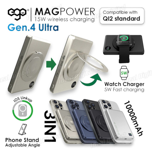 EGO MagPower Gen.4U 10000mAh MagSafe 移動電源 25P