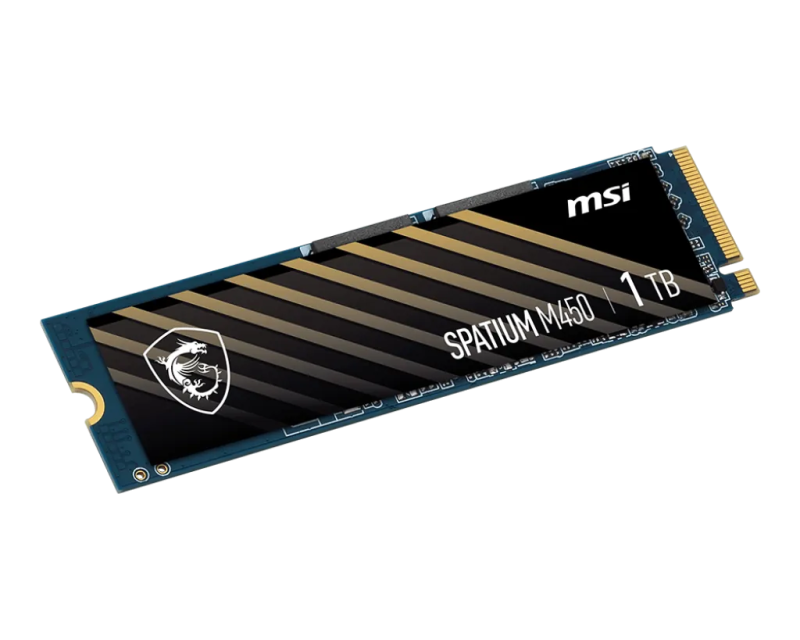 MSI SSD 固態硬碟 SPATIUM M450 PCIe 4.0 NVMe M.2 (HD-M4505G/HD-M4501T)