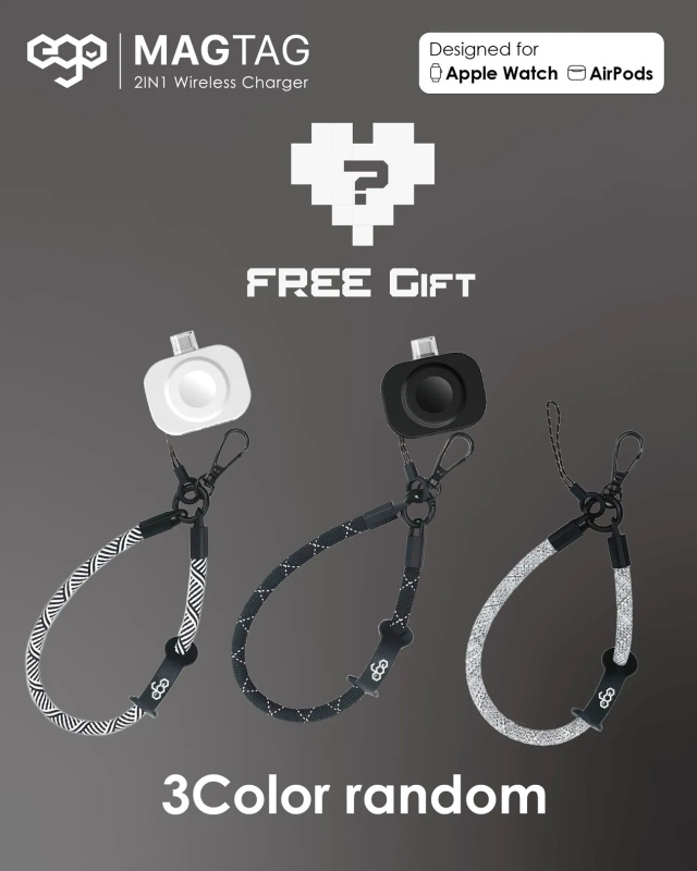 EGO MagTag 2合1 無線充電器 APPLE WATCH 充電器