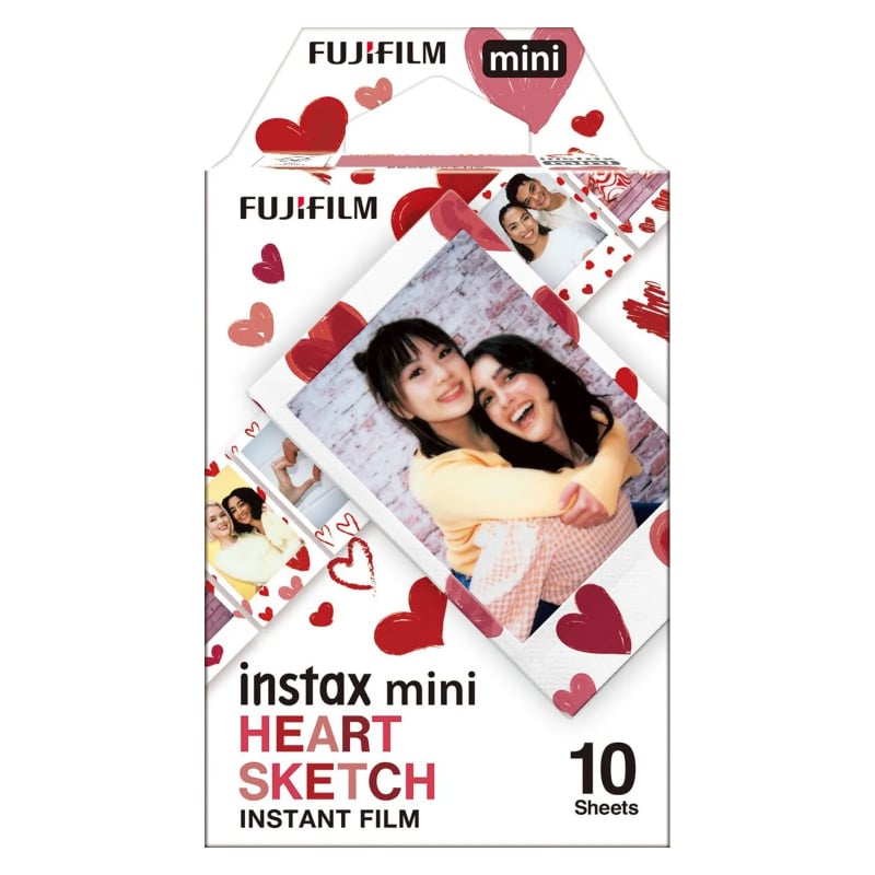 FUJIFILM INSTAX MINI FILM (HEART SKETCH) 富士即影即有菲林相紙 (心形素描)