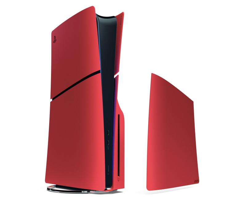 PlayStation®5 主機保護殼（PS5 Slim）- 火山紅