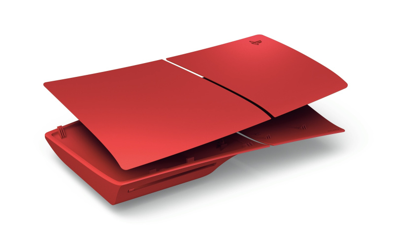 PlayStation®5 主機保護殼（PS5 Slim）- 火山紅