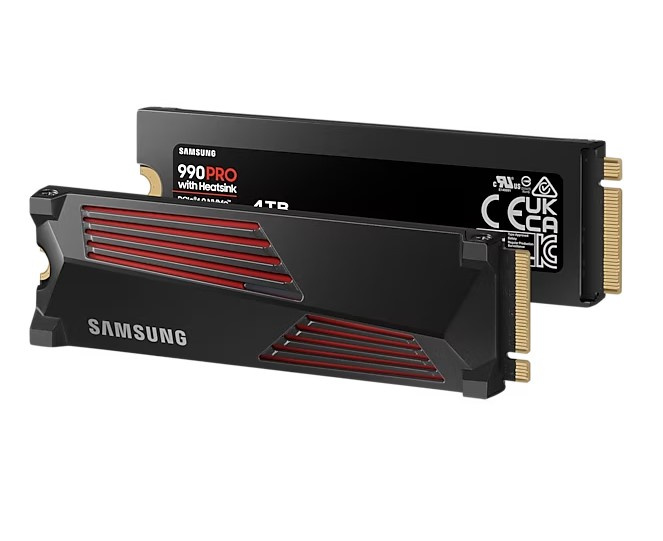 SAMSUNG 990 PRO PCIe 4.0 NVMe M.2 固態硬碟 4TB ( 含散熱片 ) (MZ-V9P4T0CW)