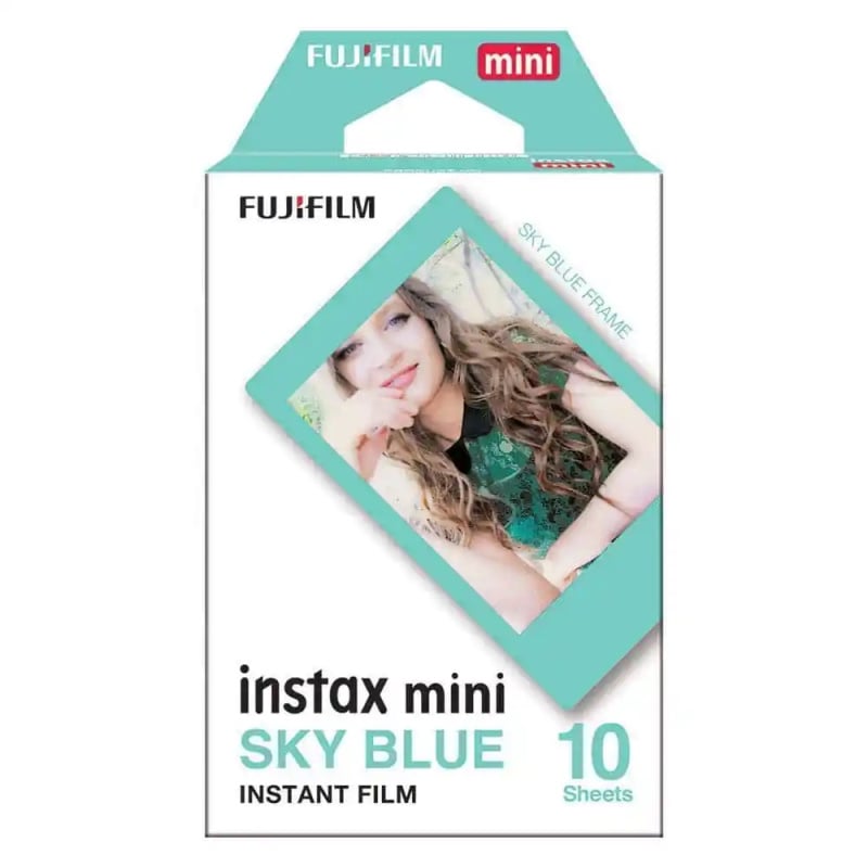 FUJIFILM INSTAX MINI FILM (SKY BLUE FRAME) 富士即影即有菲林相紙 (天藍邊框)