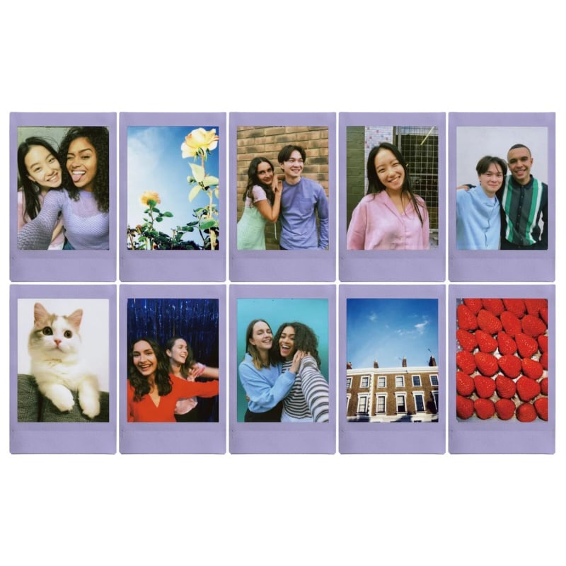 FUJIFILM INSTAX MINI FILM (SOFT LAVENDER FRAME) 富士即影即有菲林相紙 (柔和薰衣草紫邊框)