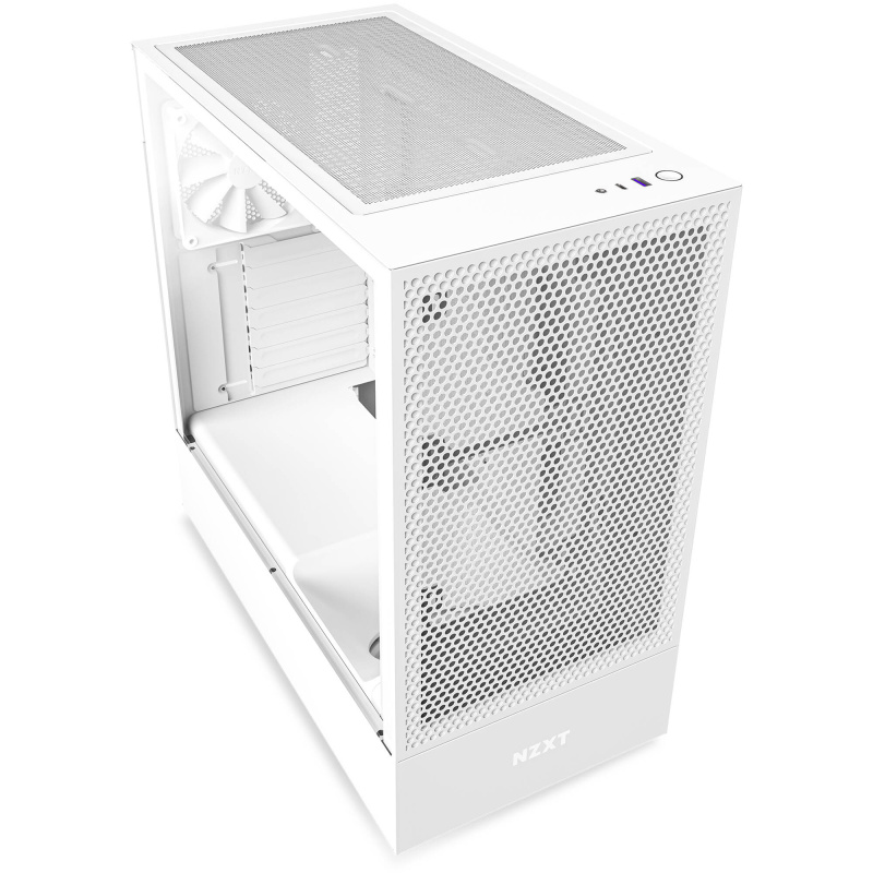 NZXT ATX Case H5 Flow Compact Mid-tower Airflow Case (WHITE)