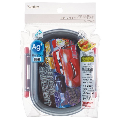 Skater-迪士尼反斗車王銀離子AG+抗菌兒童便當盒兒童午餐盒飯盒360ml(日本直送&日本製造)