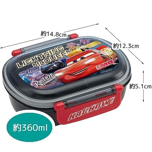 Skater-迪士尼反斗車王銀離子AG+抗菌兒童便當盒兒童午餐盒飯盒360ml(日本直送&日本製造)