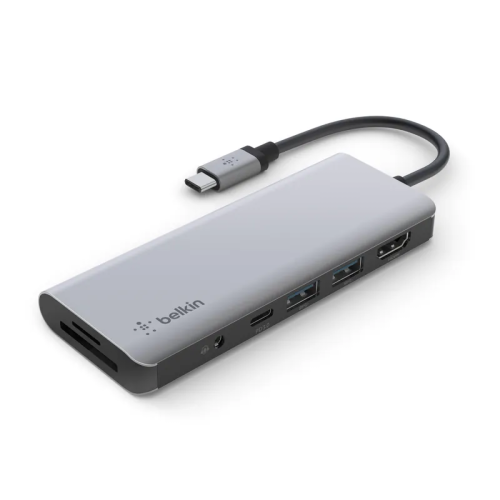 Belkin Connect USB-C® 7 合 1 高速多媒體集線器 (100W)