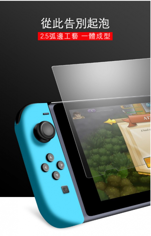 ALOK 2片裝任天堂Nintendo Switch Lite 專用磨砂鋼化膜玻璃保護貼 / 磨砂陶瓷軟膜保護貼