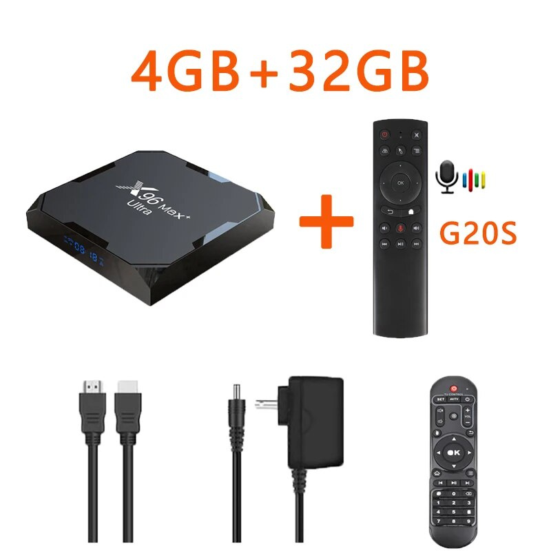 X96 MAX Plus 電視盒Android11 2023 Amlogic S905X4 四核心4K