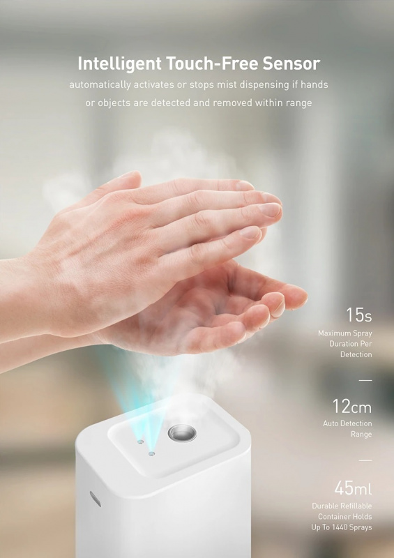 LYFRO Flow Smart Sanitizing Mist Dispenser