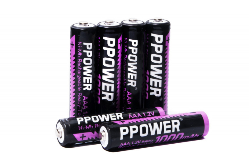 PPOWER 進階版1000mAh AAA鎳氫可充電電池