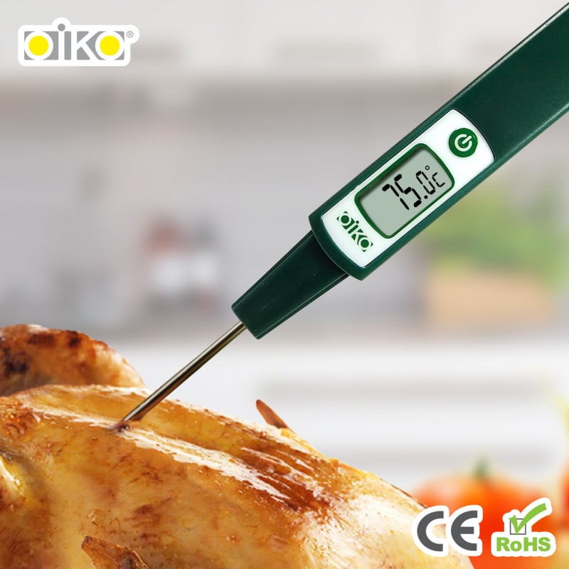 OiKO 二合一探針式溫度計連矽膠刮刀 KC-103-H903 (紅色) #抹刀 #烘焙 #耐熱 #耐高溫 #餐廚 #食品級 #矽膠 #耐熱矽膠 #廚房 #溫度計 #探針式 #電子溫度計 #烘培