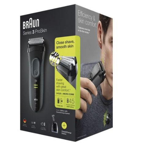 Braun 百靈 Series 3 ProSkin 親膚系列可充電電鬚刨 3050cc 香港行貨
