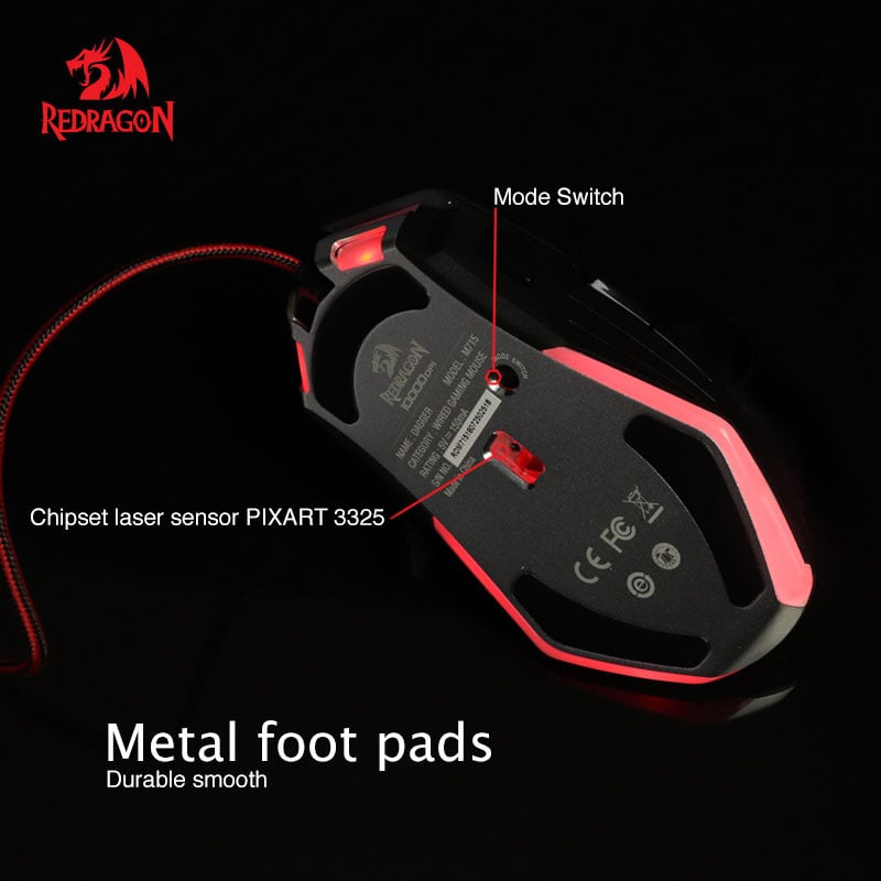 Redragon Dagger M715 Programmable RGB Gaming Mouse
